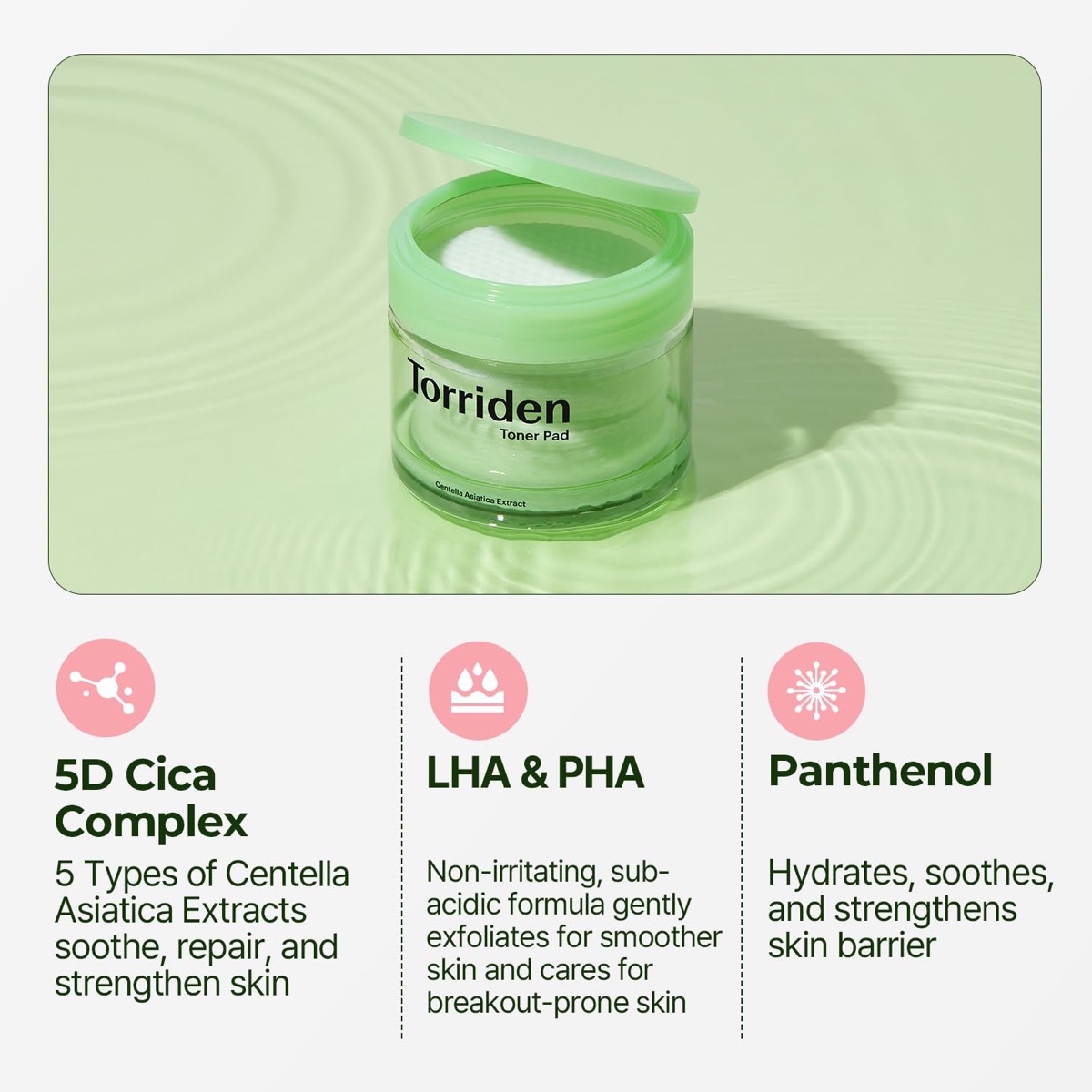 Torriden Balanceful Toner Pad 60 pads, 180ml — detalle 4