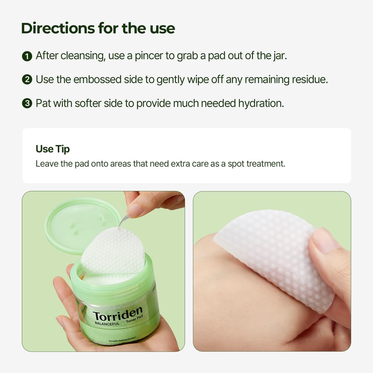 Torriden Balanceful Toner Pad 60 pads, 180ml — detalle 7